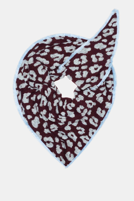 POM Amsterdam Shawls Purple / OS SJAAL - Leopard Plum