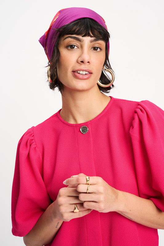 POM Amsterdam Shawls Purple / OS SJAAL - Urban Flora Purple Petite