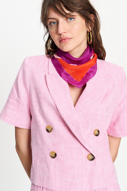 POM Amsterdam Shawls Purple / OS SJAAL - Urban Flora Purple Petite