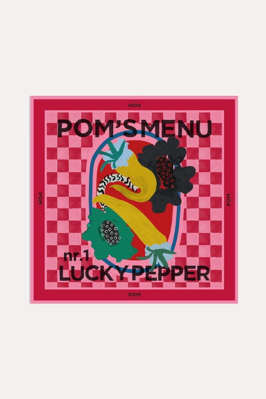 POM Amsterdam Shawls Red / OS SJAAL - POM'S Menu