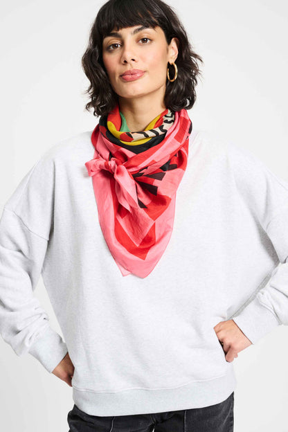 POM Amsterdam Shawls Red / OS SJAAL - POM'S Menu