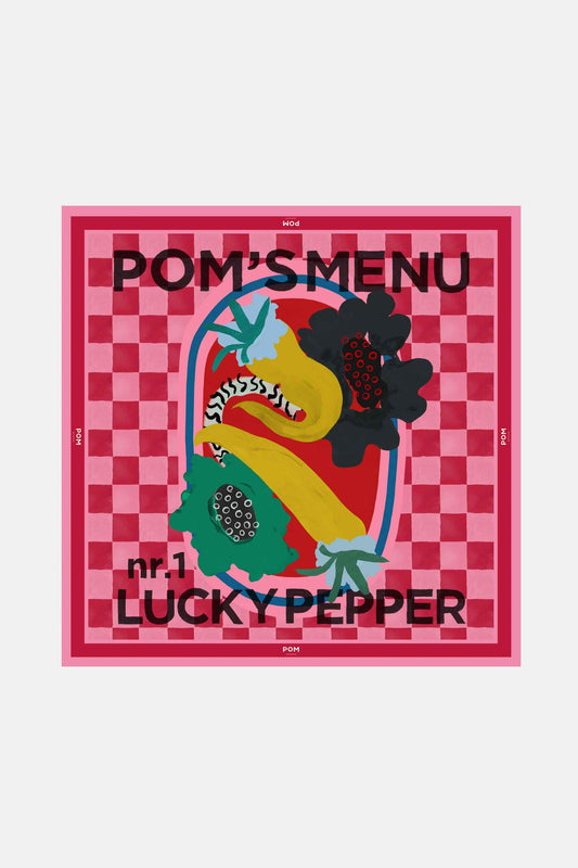 POM Amsterdam Shawls Red / OS SJAAL - POM'S Menu
