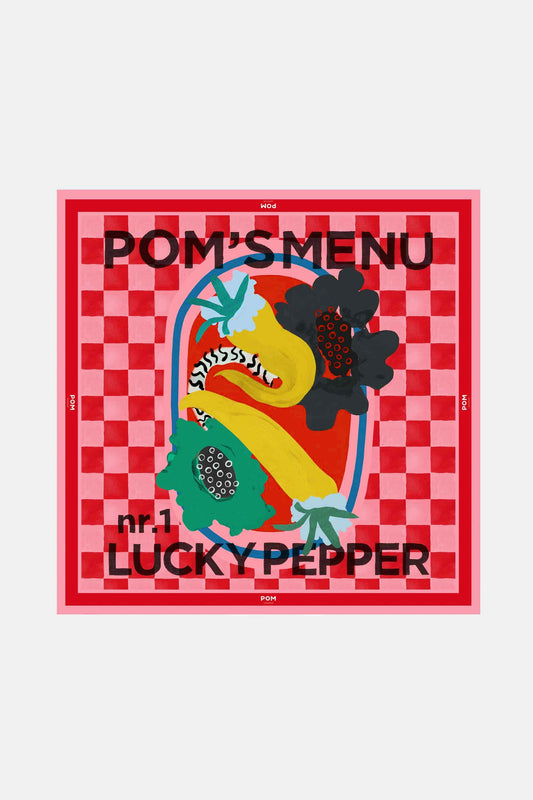 POM Amsterdam Shawls Red / OS SJAAL - POM'S Menu