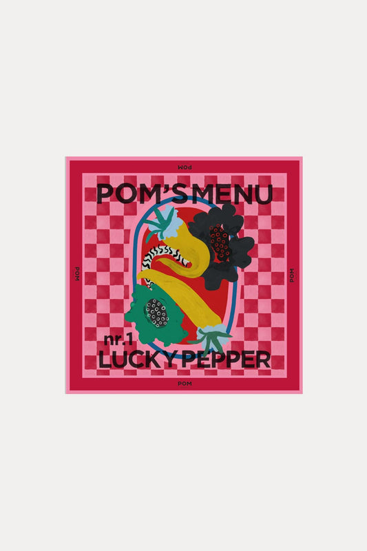 POM Amsterdam Shawls Red / OS SJAAL - POM'S Menu Small