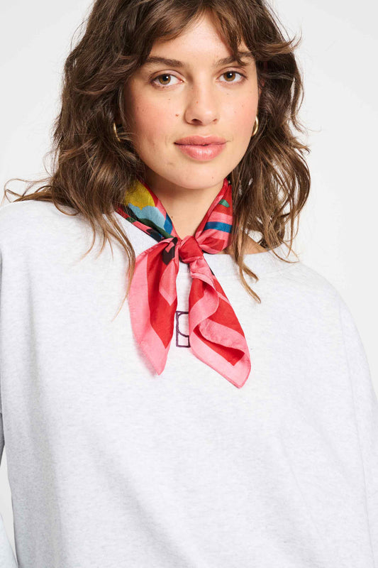 POM Amsterdam Shawls Red / OS SJAAL - POM'S Menu Small