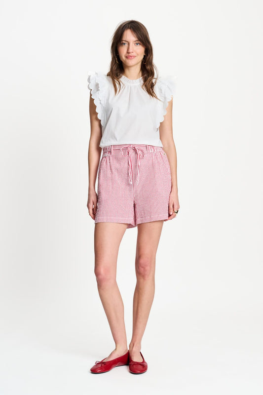 POM Amsterdam Shorts Red / 34 SHORT - Seersucker Red White