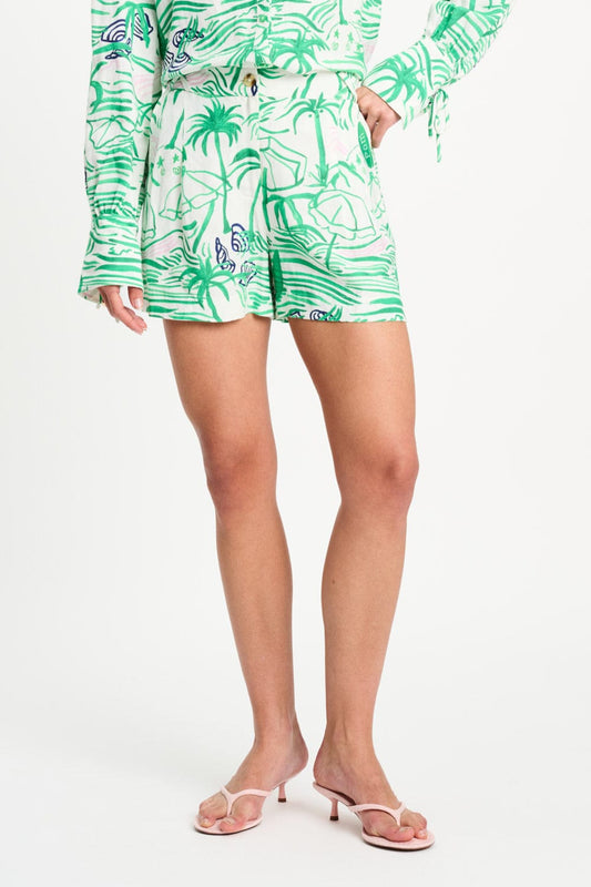 POM Amsterdam Shorts SHORT - Beach Vibes Linen