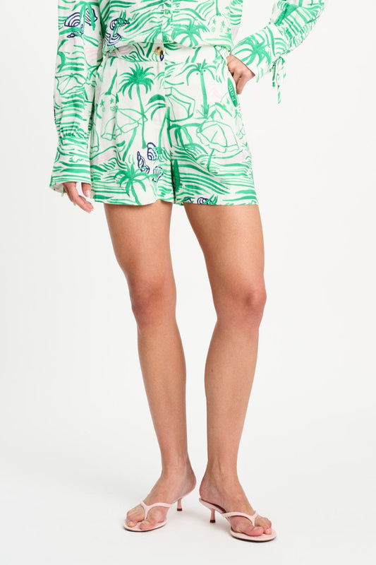 POM Amsterdam Shorts SHORT - Beach Vibes Linen