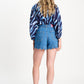 POM Amsterdam Shorts SHORT - Denim Scallop