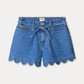 POM Amsterdam Shorts SHORT - Denim Scallop