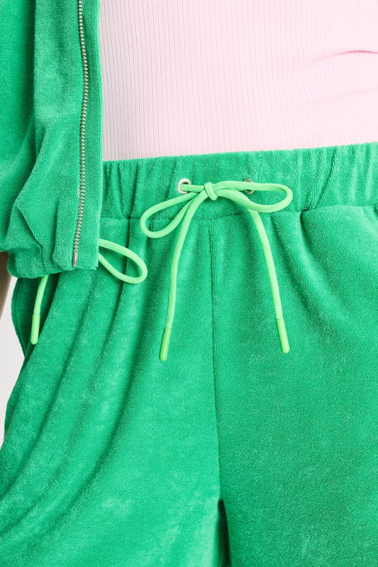 POM Amsterdam Shorts SHORT - Terry Palm Green