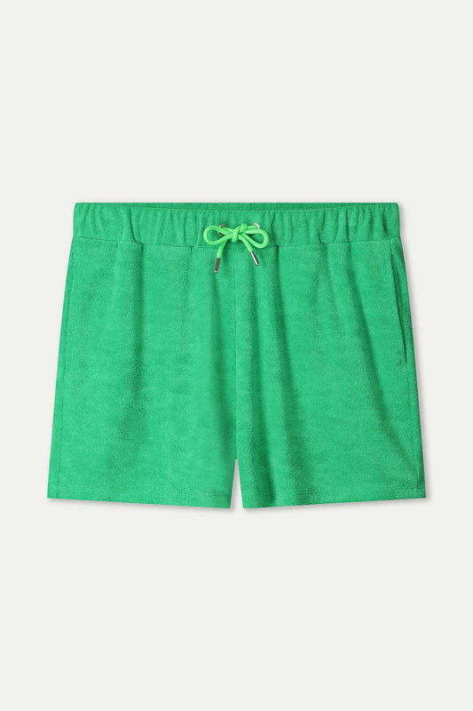 POM Amsterdam Shorts SHORT - Terry Palm Green