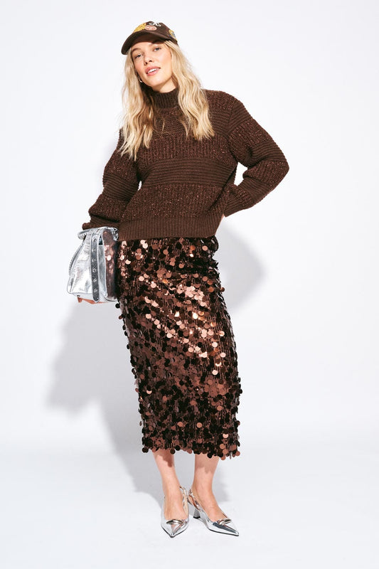 POM Amsterdam Skirts Brown / 34 ROK - Lina Chocolate Brown