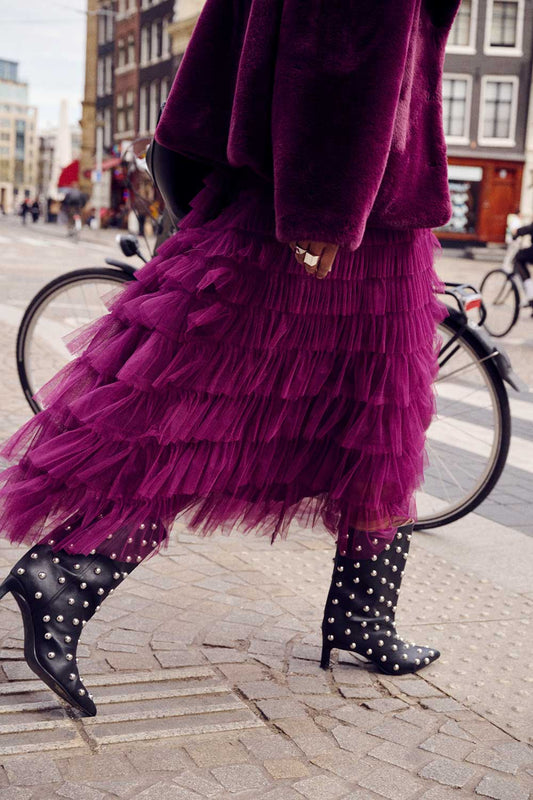 POM Amsterdam Skirts ROK - Bella Dark Plum