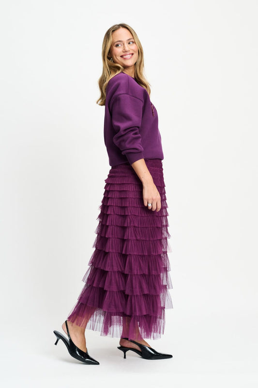 POM Amsterdam Skirts ROK - Bella Dark Plum