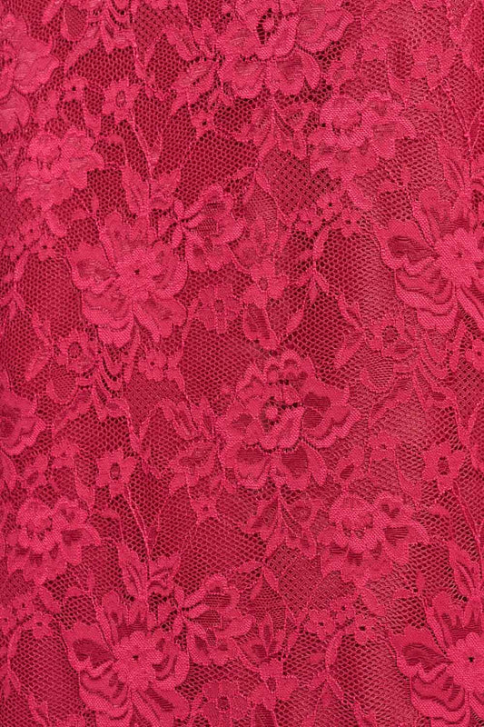 POM Amsterdam Skirts ROK - Holly Lace Burgundy Red