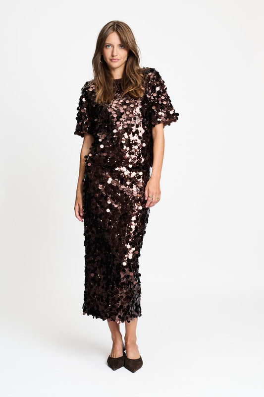 POM Amsterdam Skirts ROK - Lina Chocolate Brown