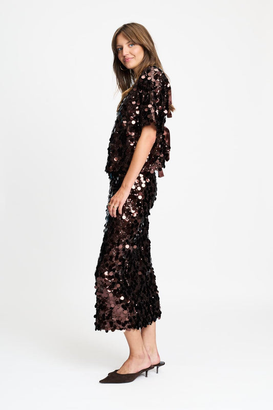 POM Amsterdam Skirts ROK - Lina Chocolate Brown