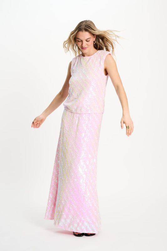 POM Amsterdam Skirts ROK - Sequins Shell Pink