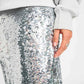 POM Amsterdam Skirts ROK - Sequins Silver