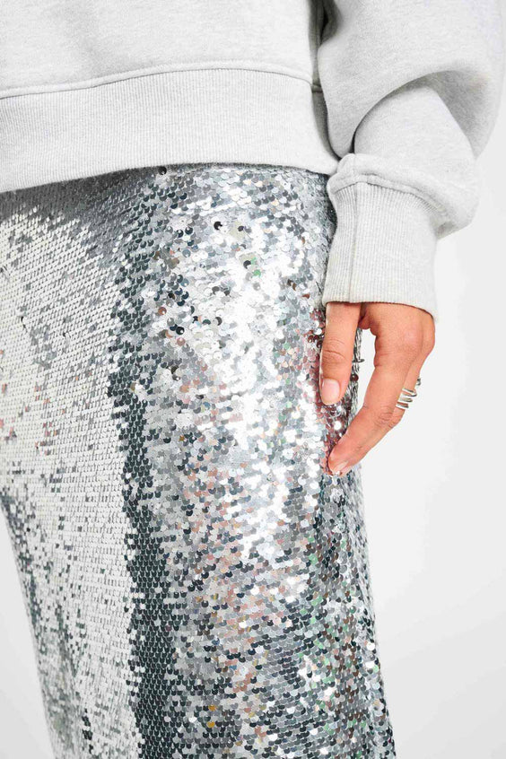 POM Amsterdam Skirts ROK - Sequins Silver