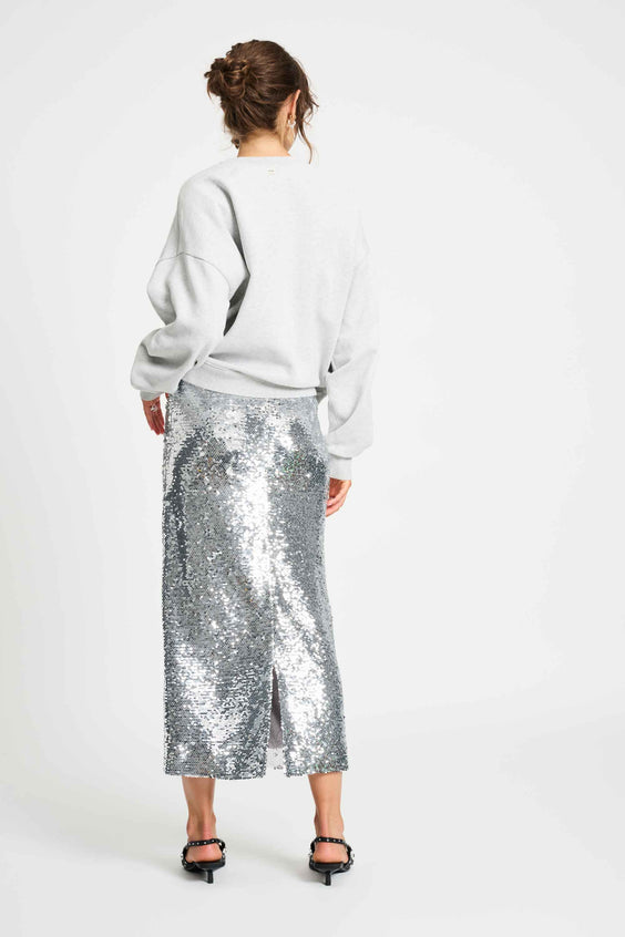 POM Amsterdam Skirts ROK - Sequins Silver