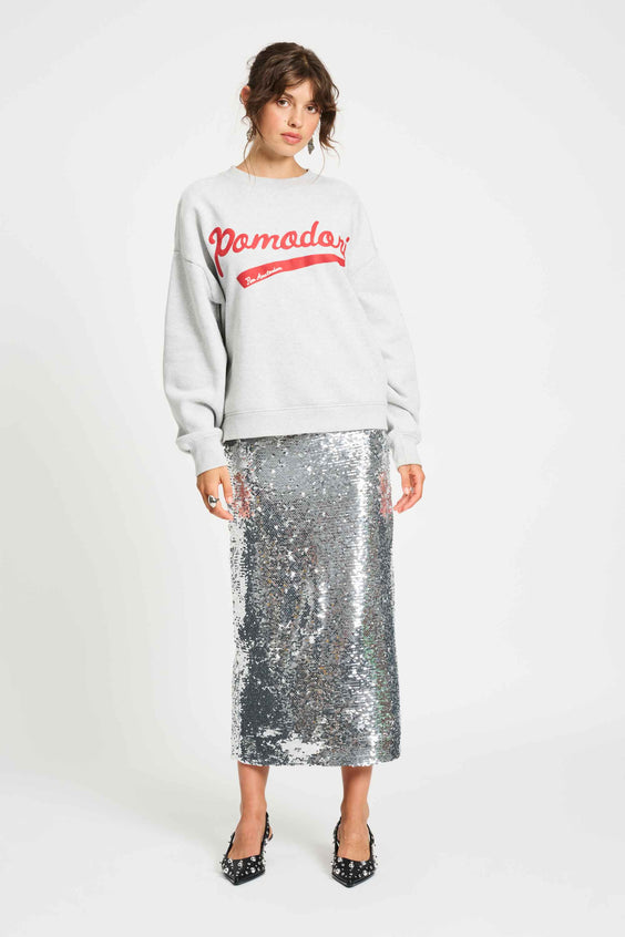POM Amsterdam Skirts ROK - Sequins Silver