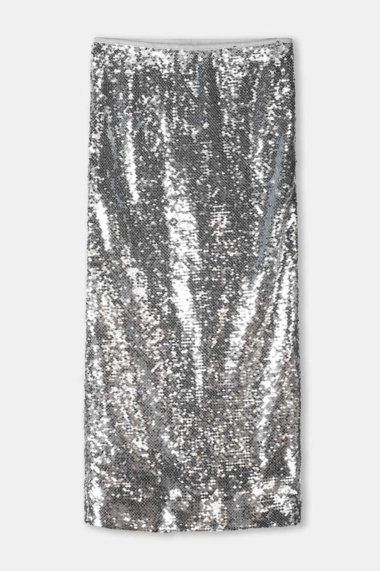 POM Amsterdam Skirts ROK - Sequins Silver