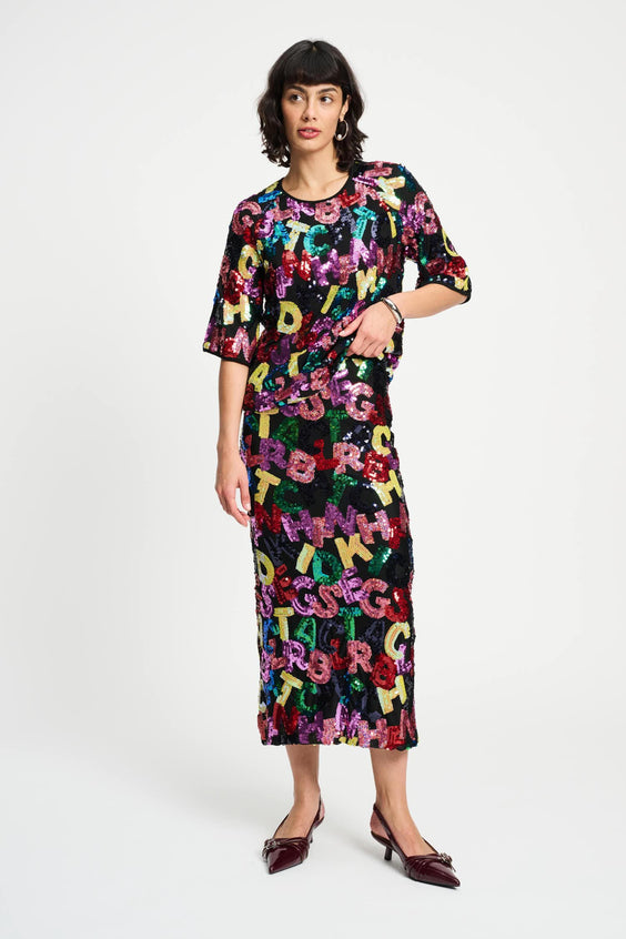 POM Amsterdam Skirts ROK - Splashing Letters