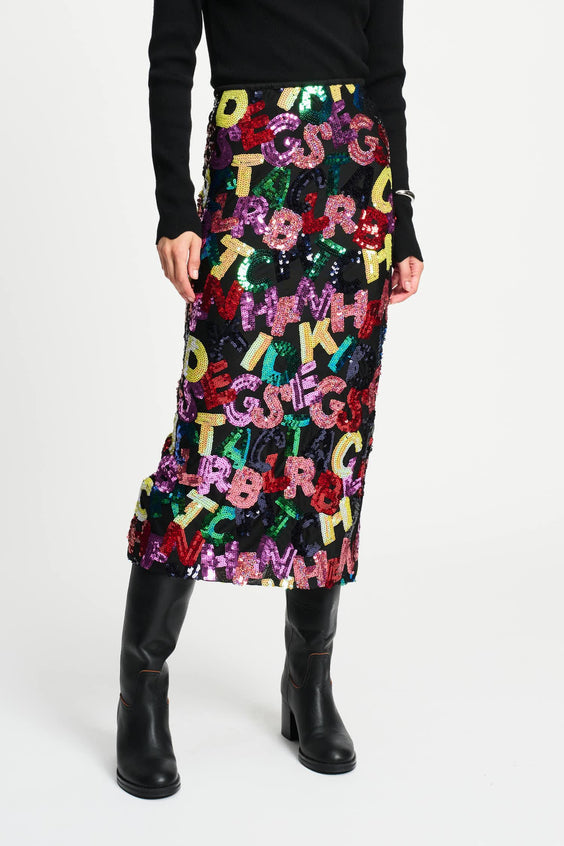 POM Amsterdam Skirts ROK - Splashing Letters