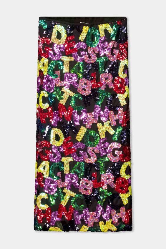 POM Amsterdam Skirts ROK - Splashing Letters