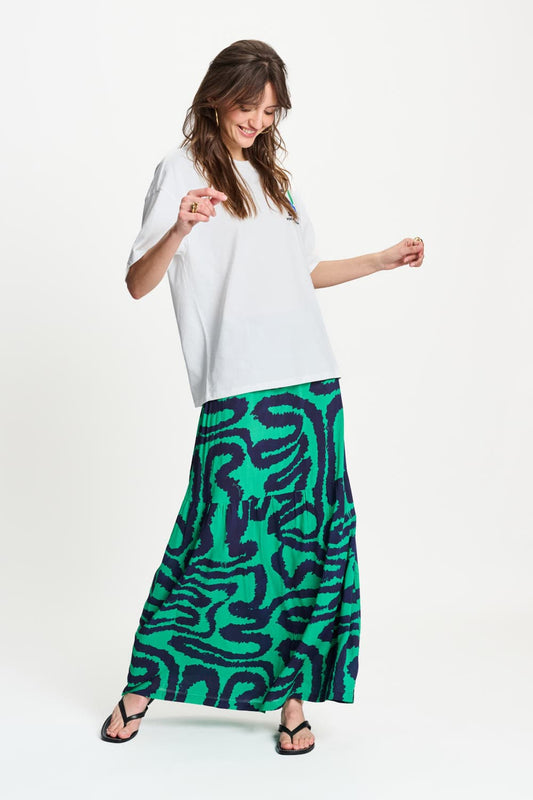 POM Amsterdam Skirts ROK - Waves Green
