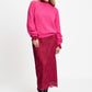 POM Amsterdam Skirts SKIRT - Holly Lace Burgundy Red