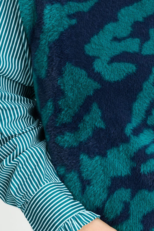 POM Amsterdam Spencers SPENCER - Shelly Animal Teal Green
