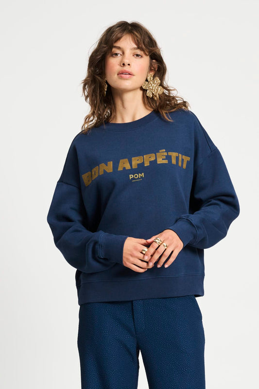 POM Amsterdam Sweaters Blue / 34 TRUI - Bon Appétit