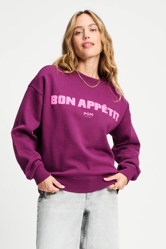 POM Amsterdam Sweaters Purple / 34 TRUI - Plum