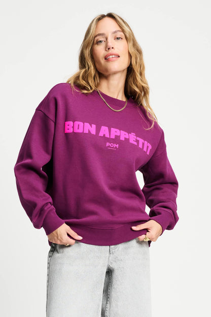 POM Amsterdam Sweaters Purple / 34 TRUI - Plum