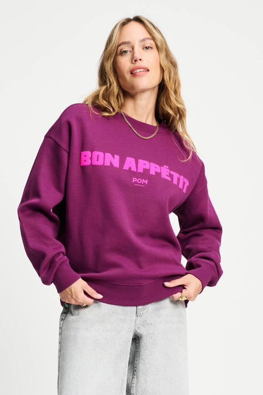 POM Amsterdam Sweaters Purple / 34 TRUI - Plum