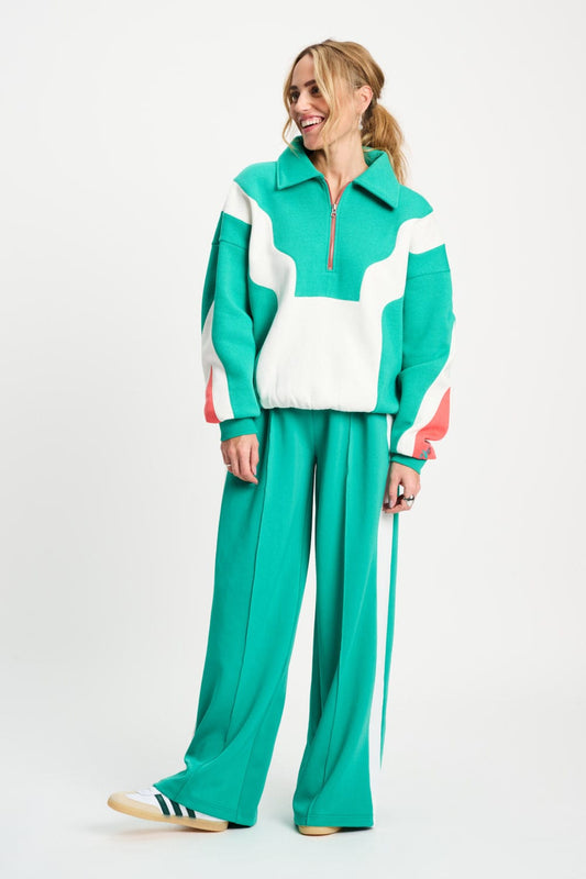 POM Amsterdam Sweaters SWEATER - Colourblock Game On