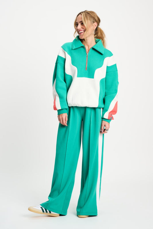 POM Amsterdam Sweaters SWEATER - Colourblock Game On