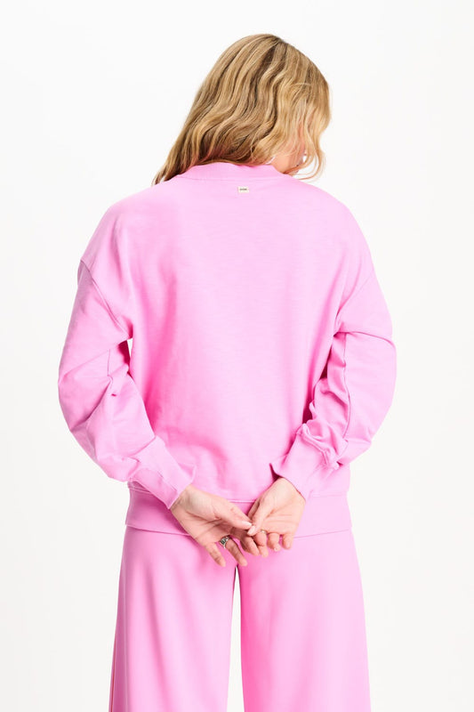 POM Amsterdam Sweaters SWEATER - Getaway Crew Pink