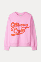 POM Amsterdam Sweaters SWEATER - Getaway Crew Pink