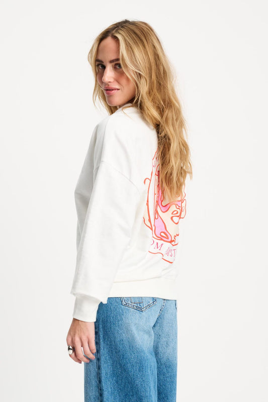 POM Amsterdam Sweaters SWEATER - Matchpoint White