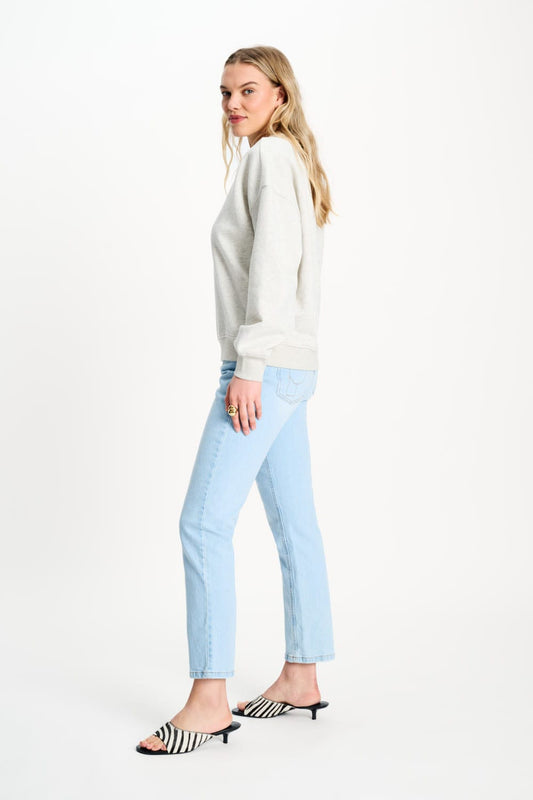 POM Amsterdam Sweaters SWEATER - POM Grey Melange