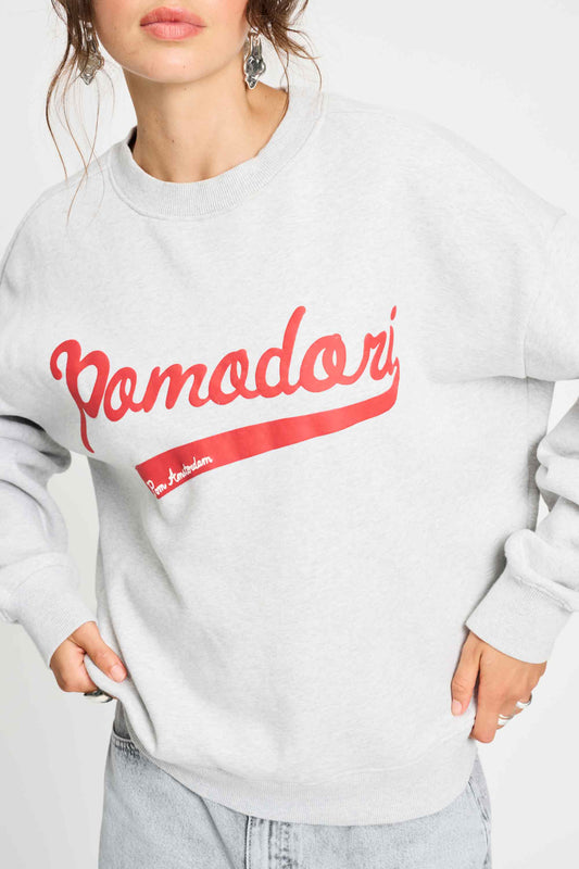 POM Amsterdam Sweaters SWEATER - Pomodori Grey