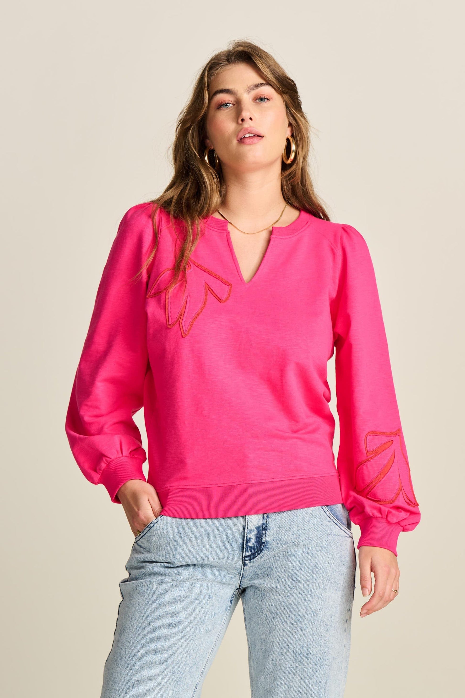 POM Amsterdam Sweaters TRUI - Pink Glow