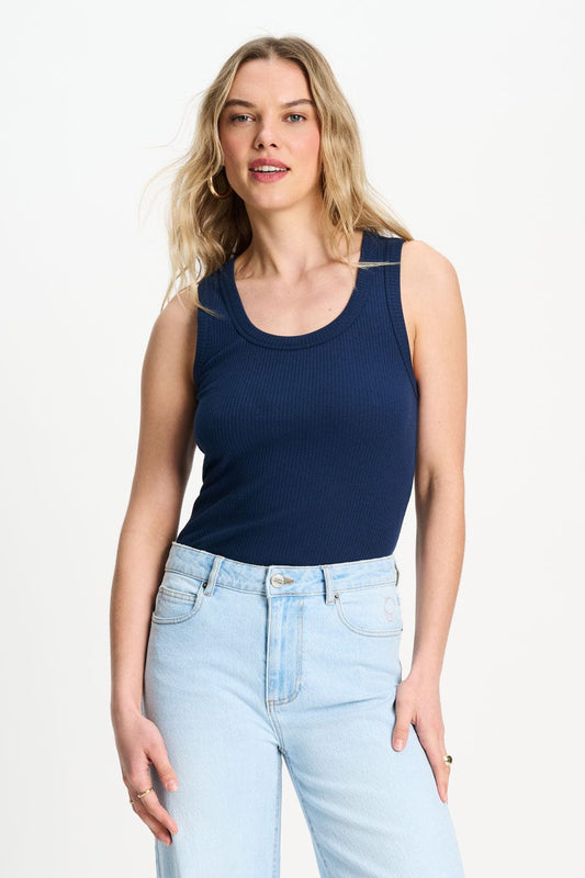 POM Amsterdam Tops Blue / 34 TANKTOP - Rue Eternal Blue