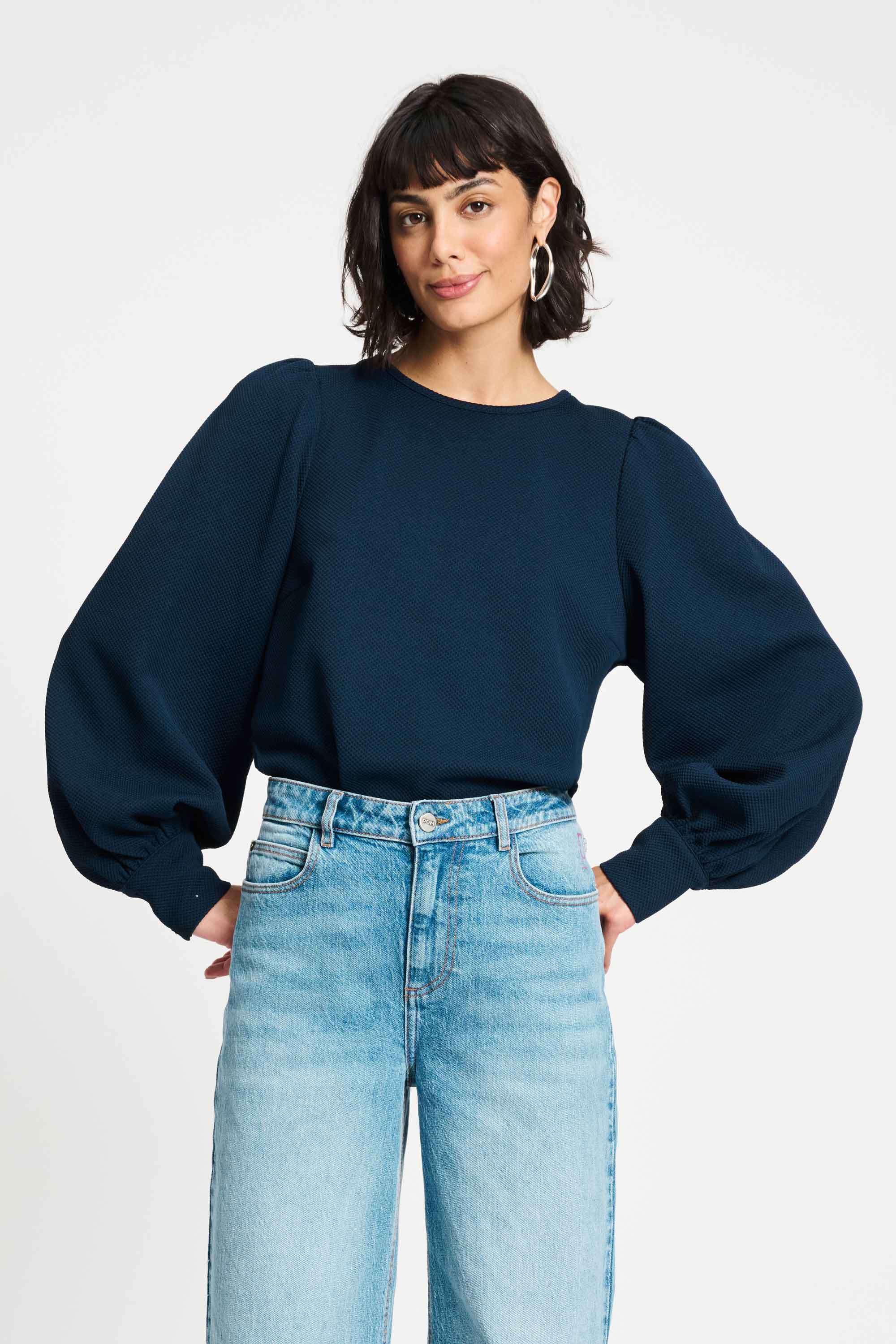 POM Amsterdam Tops Blue / 34 TOP - Kae Eternal Blue