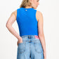 POM Amsterdam Tops TANKTOP - Rib Ocean Blue