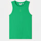POM Amsterdam Tops TANKTOP - Rib Palm Green